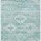 Homeroots 3' X 5' Aqua Turquoise And Ivory Southwestern Washable Indoor Outdoor Area Rug 588684 - alternate 5