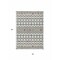 Homeroots 3' X 5' Ivory Red And Gray Geometric Washable Indoor Outdoor Area Rug 612184 - alternate 6
