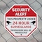 Signmission Security Alert This Property Under, 6 inch X 6 inch, Plastic Sign, 2PK OC-P-2PACK-6-184 - alternate 5