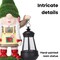 Techko Gartenlicht Greta Outdoor Solar Lantern Gnome Garden Statue with Integrated LED Lantern, 4PK SG-826-4PK - alternate 6