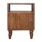 Homeroots 24" Brown Solid Wood Two Drawer Nightstand 701727 - alternate 4