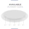 Fab Glass And Mirror Plexiglass Table Top 34in | Clear Round Acrylic Table Top 1/2in with Flat Edge Ideal For Office PGT12M34RD - alternate 4