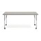 Flash Furniture Commercial Adjustable Height Rectangular Activity Table - Locking Casters-LTGY XU-A3072-REC-LTGRY-T-A-CAS-GG - alternate 4