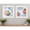 Homeroots Set Of Two Channeling Fall Leaves White Framed Print Wall Art, 2PK 407064 - alternate 3