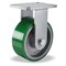 Hamilton Plate Caster, Rigid, Polyurethane, 10 1/2"H R-CH-83DB - alternate 1