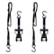Keeper Extreme Webbing 1 in. W X 14 ft. L Black Ratchet Tie Down 500 lb 2 pk 85454 - alternate 4