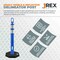 Jrex Safety 42 in Ring Loop Blue Traffic Delineator Post with 13 LB PVC Base, Half Pallet 48 DLRB-JR-BLU-42-HP48 - alternate 4
