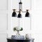 Jonathan Y Edison 20" 3-Light Metal LED Pendant, Black/Brass Gold JYL6137A - alternate 5