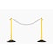 Us Weight ChainBoss Outdoor/Indoor Stanchion with 10 ft of Black Plastic Chain - Fillable Base, 2PK U2204 - alternate 1