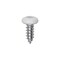 Auveco 10 x 1/2in White Painted Square Drive Pan Head Tapping Screw, 100PK 25381 - alternate 1