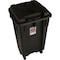 Rubbermaid 50 Gal. Black Wheeled Trash Can with Lid FG285100BLA - alternate 3