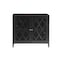 Homeroots 34in Black Sideboard with Two Glass Doors 286454 - alternate 1