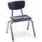 Virco 3000 Series 12" Classroom Chair, Preschool - 1st Grade with Nylon Glides - Wine Seat 3012 - alternate 1