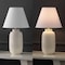 Jonathan Y Elinore 24.5 in. Minimalist Scandinavian Resin/Iron Ginger Jar LED Table Lamp, Matte Cream, 2PK JYL5603B-SET2 - alternate 5
