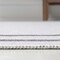 Jonathan Y Sloane Classic 2-Stripe Border Non-Slip Machine-Washable White/Gray 4 ft. x 6 ft. Area Rug WSH125B-4 - alternate 4