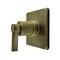 Kingston Brass Single-Handle Six-Way Diverter Valve with Square Trim Kit, Antique Brass KS4043NDL - alternate 1