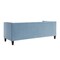 Homeroots 83" Slate Blue Velvet Wood Sofa With Toss Pillows 543951 - alternate 7