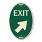 Signmission Exit Sign, Heavy Gauge Aluminum, 18 in W, 12 in H A-OV-G-1218-24031 - alternate 1