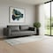 Homeroots Modern 78in Dark Grey Loveseat With Removable Cushions 480887 - alternate 4