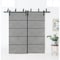 Sartodoors Barn Bypass Doors with 6.6ft Hardware, Planum 0015 Concrete and Aluminum Strips, Sturdy Heavy Duty PLANUM0015BBB-BTN-4884 - alternate 1