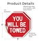 Signmission You Will Be Towed, 6 inch X 6 inch, Vinyl Decal, 2PK OC-D-2PACK-6-319 - alternate 2
