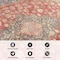 World Rug Gallery Red Vintage Medallion Rug, Washable, Low Pile, 2ft 6in x 8ft Runner WR171RED26X8 - alternate 7