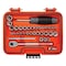 Proto 1/4 in Drive Socket Set Metric, SAE 36 Pieces 1/8 in to 5/8 in, 4 mm to 16 mm , Chrome J47336S - alternate 3