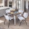 Regency Square Kahlo Breakroom Table W/ 4 M Stack Chairs, 36 in W, 36 in L, Noble Oak TPL3636NOCM47GY - alternate 4