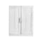 Homeroots 31in White Wood Corner Accent Cabinet With Two Doors 719679 - alternate 1