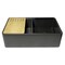 Alfi Brand Grey Matte Workstation 33''X20'' Double Bowl Step Rim Fireclay Farm Sink W/ Accessories ABFS3320D-GM - alternate 5