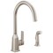 Peerless Ezra Single-Handle Kitchen Faucet with Spray Stainless P1971LF-SS - alternate 1