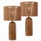 Jonathan Y Hazel 24" Bohemian Coastal Fluted Scalloped Cylinder Resin w/Hand-Woven Paper Rope Drum Shade L, 2PK JYL5511A-SET2 - alternate 1