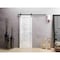 Sartodoors Barn Door 30x80 inches White Solid Core Modern Interior QUADRO4088BD-B-GLOS-30 - alternate 1