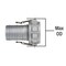 Kuriyama 3/4 in. Size Hose Nipple (Zinc Plated Steel) NPT Thread SPN075 - alternate 2