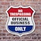Signmission No Trespassing Shield Sign Official Busi, 6 inch X 6 inch, Plastic Sign, 2PK SHI-P-2PACK-6-415 - alternate 3