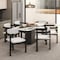 Leisuremod Velo Series Modern Dining Chair in Black Wood with Off White Seat, 2PK VCBL-51OW-2 - alternate 9