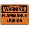 Signmission Safety Sign, 14 in Height, Plastic, Flammable Liquids WS-Flammable Liquids - alternate 6