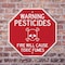 Signmission Warning Pesticides Fire Will Cause, 6 Inch X 6 Inch, Plastic Sign OC-P-6-340 - alternate 5