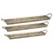 Homeroots Set of Three Gold Metal Serving Tray With Handles 516311 - alternate 3