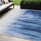Homeroots 5' X 8' Navy Blue And Ivory Abstract Washable Indoor Outdoor Area Rug 601225 - alternate 1