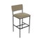Bfm Seating Meghan Barstool, Grade 4 Upholstered Seat & Back - Steel Frame - Sand Black Finish JS33BM2173-2173SB - alternate 1