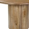 Homeroots 48" Natural Solid Wood Pedestal Base Round Top Dining Table 644518 - alternate 5