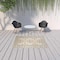 Homeroots 5' X 7' Blue and Orange Medallion Stain Resistant Indoor Outdoor Area Rug 531517 - alternate 7