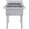 Amgood 22 in. x 34 in. Stainless Steel Two Compartment Sink with 14 in. x 16 in. x 11 in. Bowls AMG SINK S2C-141611-NF-Z - alternate 6