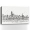 Homeroots Monochrome City Skyline Sketch Unframed Print Wall Art 399075 - alternate 1