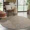 Homeroots 6' Beige Round Power Loom Area Rug 522450 - alternate 5