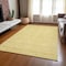 Homeroots 8' X 10' Yellow Gold And Ivory Floral Washable Indoor Outdoor Area Rug 582353 - alternate 6