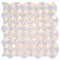 Apollo Tile Snow White 10.8 in x 10.8 in Glass Glossy Floor and Wall Mosaic Tile 8.1 sqft/case, 10PK APLATR8801A - alternate 1