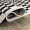 World Rug Gallery Contemporary Checkered Area Rug 2 ft x 3 ft Black WR102BLACK2X3 - alternate 4