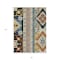 Homeroots 8' X 10' Black Ivory And Copper Aztec Washable Indoor Outdoor Area Rug 598457 - alternate 6